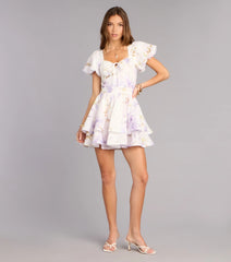 Day Date Floral Mini Dress