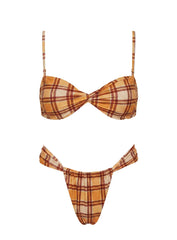 Amplitude Bikini Top Orange Check