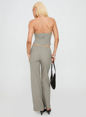 Passionette Strapless Top Olive
