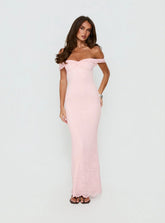 Anabeila Strapless Maxi Dress Pink
