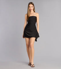Flirty Fave Strapless A-Line Mini Dress