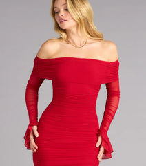 Touch of Drama Mesh Mini Dress