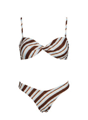 Amplitude Bikini Top Blue Multi Stripe