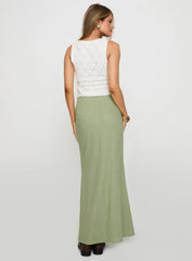 Sophia Maxi Skirt Green
