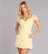 Soft Girl Season Lace A-Line Mini Dress