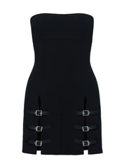 Pleasance Strapless Mini Dress Black