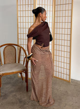 True Spirit Chiffon Maxi Skirt Multi