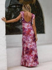 Soleila Maxi Dress Purple Multi
