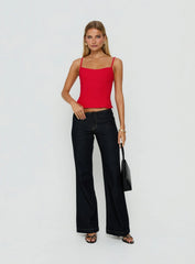 Elanah Structured Cami Top Red
