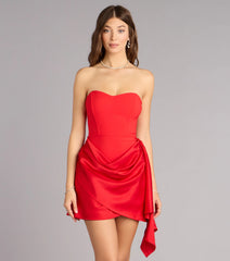 Steal The Scene Strapless Mini Dress