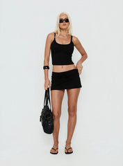 Dynah Cinched Tank Top Black