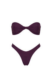 Tamrali Bandeau Bikini Top Purple