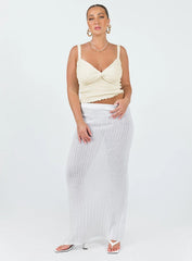 Dalma Twist Top Ivory