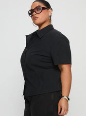 Arnica Top Black Stripe Curve