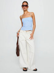 Isolabella Top Blue Stripe
