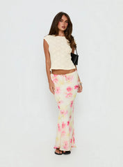 Mercer Maxi Skirt Yellow Floral