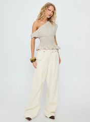 Syrena Off The Shoulder Top Natural