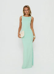 Kaidee Ruched Maxi Dress Jelly Mint